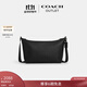 蔻馳（COACH）新款奧萊男女同款FINN 牛皮革斜挎包單肩包休閑黑色 QB/黑色
