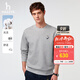 哈吉斯（HAZZYS）男裝 春季戶(hù)外休閑男上衣【PHIZ系列】圓領(lǐng)卡通狗衛衣男 灰色GE XL （180/100A 50）