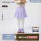 Teenie Weenie  Kids小熊童裝25年新款女寶甜美可愛(ài)假兩件打底裙褲 紫色 100 cm