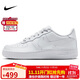 耐克NIKE板鞋女子大童空軍一號 AIR FORCE 1運動(dòng)鞋 DH2920-111白37.5