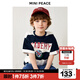 MiniPeace太平鳥(niǎo)童裝男童大字母英倫學(xué)院風(fēng)短袖T恤 藏藍色 130cm