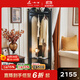 一具一家法式中古風(fēng)實(shí)木轉角衣帽架黑色墻角柜復古臥室拐角入戶(hù)落地掛衣架 黑色露西衣帽架