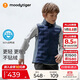 moodytiger校服神器兒童羽絨馬甲鴨絨背心男女童輕薄保暖拒水透氣彈力秋冬款