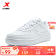特步男鞋運動(dòng)鞋空軍一號情侶板鞋百搭休閑鞋時(shí)尚耐磨防滑運動(dòng)鞋潮板鞋 新白色【男款新版】 42