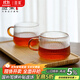 雅集茶杯棱影品茶杯耐熱透明小茶杯小資杯品茶杯功夫茶具茶具配件