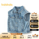 巴拉巴拉男童馬甲牛仔外套2025春新款【設計師SICO商場(chǎng)同款】201125101101