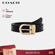 蔻馳（COACH）【品牌直供】女士經(jīng)典針扣腰帶皮帶25MM黑色CF272