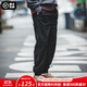 馬登工裝美式復古Easypants束腳褲抽繩哈倫休閑褲燈籠褲長(cháng)褲子男 黑色 2XL