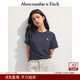 Abercrombie & Fitch【百搭修身】經(jīng)典小麋鹿圖案女裝25夏季圓領(lǐng)短袖T恤139-5759 海軍藍 XS (160/84A)