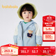 巴拉巴拉【商場(chǎng)同款】寶寶外套男童兩件套2025新款秋裝防風(fēng)防潑水 粉藍80010 90