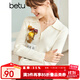 betu百圖女裝秋季新款毛針織衫長(cháng)袖V型翻領(lǐng)套頭上衣針織衫女2208T04 米白 M （米白預售11/19發(fā)貨）