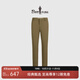 比音勒芬【抗菌面料】春秋季男褲輕商務(wù)長(cháng)褲黑色親膚舒適刺繡西褲休閑褲 60卡其 L