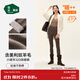 松山棉店【小暖羊】保暖打底褲女士可外穿高腰無(wú)痕加絨羊毛褲大碼秋冬棉褲 打底褲凈色-深咖 L (推薦110-125斤)