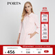 PORTS寶姿 風(fēng)衣女早春新款女裝經(jīng)典七分袖A型女風(fēng)衣LV8T044LWQ003 淺粉色 M (6)