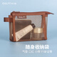 歐力益（OULIYI） 零錢(qián)網(wǎng)紗拉鏈收納袋透明 u盤(pán)鑰匙卡片整理行駛證口紅旅行裝小物件收納 A7-可可棕（130X40X105mm）6170