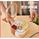 調料盒家用廚房調料罐組合套裝一體多格鹽味精胡椒收納 一體5格調料盒+勺PET食品級材質(zhì)（顏色隨機）