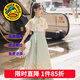 G.duck童裝漢服女童夏裝套裝兒童馬面裙一片式唐裝中國風(fēng)女大童裙子春秋 817馬面裙套裝【夏款】 170 尺碼15~16歲【160-170cm】cm