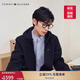 TOMMY HILFIGER【防水微抓絨】出走都市25秋冬男休閑運動(dòng)連帽風(fēng)衣款軟殼夾克外套 曜石黑BDS L （推薦：150-165斤）