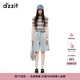 DZZIT地素牛仔大短褲夏季淺藍的潮流時(shí)尚設計女 淺藍色 26