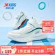 特步童鞋兒童男女童新款中大童休閑鞋網(wǎng)面透氣運動(dòng)鞋跑步鞋 帆白/淺霧卡其 37