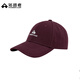 拓路者棒球帽男休閑百搭太陽(yáng)帽鴨舌帽女遮陽(yáng)潮流防曬帽子 酒紅色  均碼 