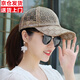 野外尋梅韓版棒球帽女夏季薄款網(wǎng)紗透氣帽子戶(hù)外出游遮陽(yáng)帽經(jīng)典時(shí)尚太陽(yáng)帽 網(wǎng)紗淡金 均碼（可以調節）