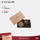 蔻馳（COACH）【品牌直供】男士腰帶卡包禮盒套裝35MM黑灰色拼色CW351