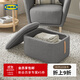 宜家（IKEA）OSKARSHAMN奧卡珊儲物腳凳矮凳換鞋凳門(mén)廳家用 提伯勒比 米色灰色腳凳