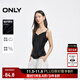 ONLY夏季時(shí)尚辣妹風(fēng)V領(lǐng)垂感修身吊帶雪紡衫女|1242WS004 E39 俊黑色 S (160) 80A
