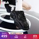 斐樂(lè )（FILA）官方跑步鞋女鞋掠奪者 2休閑鞋慢跑運動(dòng)鞋情侶百搭休閑鞋 黑-BK 38