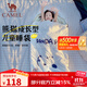 駱駝（CAMEL）熊貓睡袋戶(hù)外兒童睡袋露營(yíng)春秋季保暖冬天加厚隔臟小學(xué)學(xué)生款被子 12-20°C 燕麥色 可拆卸 5643