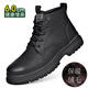 意爾康王子黑武士高幫馬丁靴男士冬季加絨棉鞋真皮內男鞋百搭短靴 YG20228-2黑色加絨內增高款 加絨 38 真皮