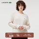 LACOSTE法國鱷魚(yú)女裝時(shí)尚羊毛白色休閑毛衣針織衫|AF9551 70V/米白色 M 38