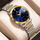 勞力士王子女士手表瑞士正品原裝進(jìn)口全自動(dòng)機械表防水夜光腕表時(shí)尚鏤空女表 間金藍面 32mm