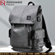 羅梅達爾（Rommedal）雙肩包男高檔背包大容量休閑商務(wù)電腦包旅行包時(shí)尚雙肩包男士書(shū)包 灰色拉鏈【京倉次日達】43*30*16CM