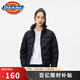 dickies羽絨服 全身壓印印花羽絨服 保暖外套上衣DK010807 黑色 L 充絨量:169g