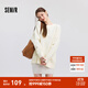 森馬（Semir）毛衣女冬季oversize小狗提花圓領(lǐng)軟糯毛衫慵懶風(fēng)溫柔甜美上衣 白色調00311 M