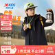 特步（XTEP）兒童童裝男童冬季搖粒絨外套防風(fēng)保暖風(fēng)衣 純正黑 170cm