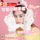 騎車(chē)手套女冬季保暖可愛(ài)騎行戶(hù)外加絨防風(fēng)防寒毛茸茸小熊學(xué)生情侶 熊爪手套【白粉色】
