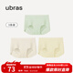 ubras【店鋪推薦】無(wú)尺碼女士?jì)妊澘咕d無(wú)痕內褲女高彈升級包臀多條裝 冰綠+瓷月幾+奶油布丁 均碼 90-130斤