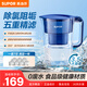 蘇泊爾（SUPOR）便攜式濾水壺3.5L蔚藍1壺7芯過(guò)濾凈水器凈水壺自來(lái)水活性炭過(guò)濾器濾水器家用版藍色