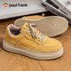 大嘴猴（paul frank）男鞋秋季2025新款高幫百搭休閑鞋男士運動(dòng)時(shí)尚板鞋厚底鞋子男款 土黃 42