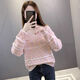 Ady Glenna休閑針織衫女打底衫女內搭時(shí)尚氣質(zhì)寬松百搭上衣女外穿毛衣女秋冬 粉色 S 【建議80-95斤】