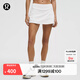 lululemon丨Pace Rival 女士運動(dòng)中腰短裙 速干芯吸 白色(LW8A84R) XS /4