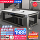 康佳（KONKA）電暖桌電熱取暖桌烤火桌長(cháng)方形電暖爐烤火爐取暖器桌電烤爐客廳家用升降烤火茶幾電爐取暖電烤桌子 1.5米極光白+智能恒溫+升降萬(wàn)向輪+隱形爐