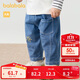 巴拉巴拉寶寶褲子男童休閑褲牛仔褲秋裝時(shí)尚200324108105