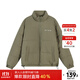 美特斯邦威棉服男女同款冬季新款簡(jiǎn)潔立領(lǐng)加厚外套抗寒上衣 綠色 L 175 96A