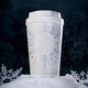 星巴克（Starbucks）限定款2025雪耀奇境精致浪漫陶瓷馬克杯不銹鋼吸管隨行保溫杯 380ML雪耀奇境不銹鋼保溫杯