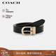 蔻馳（COACH）【品牌直供】女士經(jīng)典針扣腰帶黑色皮革CF269IMC1A