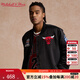MITCHELL & NESS男士NBA芝加哥公牛復古夾克外套秋冬休閑運動(dòng)上衣熱身籃球運動(dòng)服 OJZP5129-CBUYYPPPBLCK 2XL
